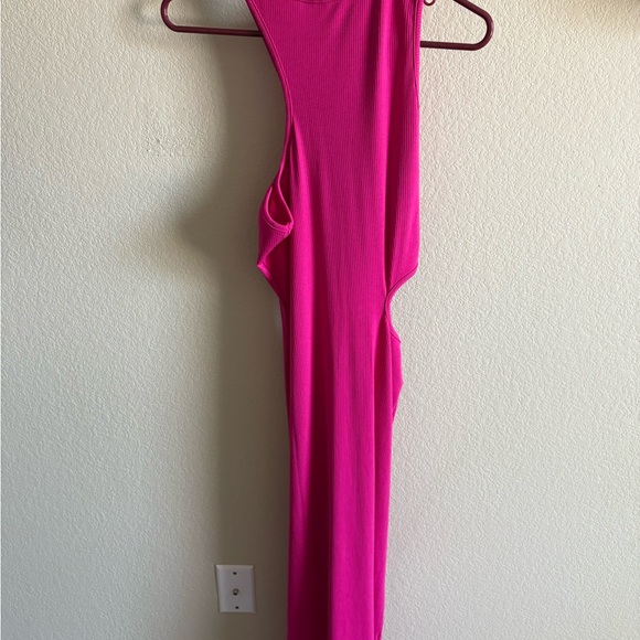 Lulu's Pink Ribbed Crew Neck Sweater - Picture 2 of 3